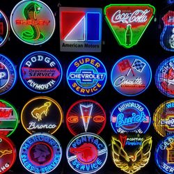 Barrett-Jackson Auction Company - Neon car signs