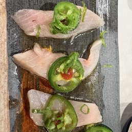 Yellow tail carpaccio