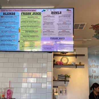 The Juice Parlor - Menu - Vegan Near Me - North Hollywood, California