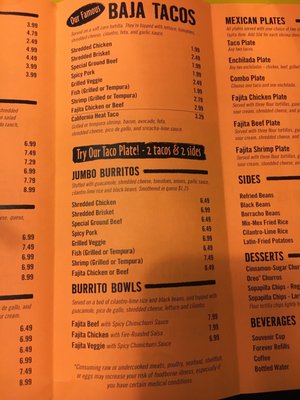 Menu photo 2 Fuzzy's Taco Shop Farmers Branch, TX Menu photo 2 Fuzzy's Taco Shop Farmers Branch, TX