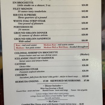 White Stag - Steakhouses Near Me - Rhinelander, Wisconsin