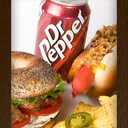 Best Bagels Lyon Terreaux - Bagel, Dr Pepper, Hot dog US, chips tortillas