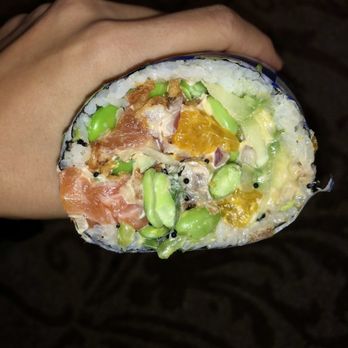 Poke Burrito - Salmon burrito - Poke Near Me - Oak Park, Illinois