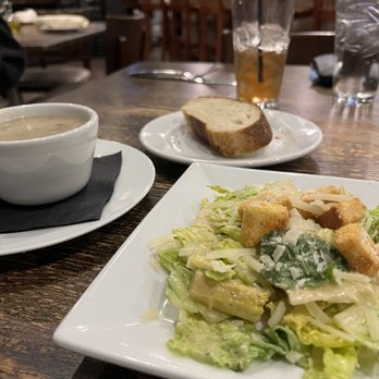Vino Restaurant - Mushroom soup and Caesar Salad - Italian Near Me - Harrisburg, Pennsylvania Vino Restaurant - Mushroom soup and Caesar Salad - Italian Near Me - Harrisburg, Pennsylvania