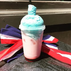 Grove Coffee Shop - The Red White and Blue Independence Italian Soda.