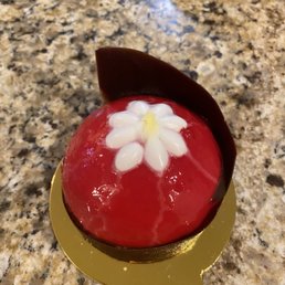 Raspberry Cheesecake bomb aka most beautiful dessert I have ever seen.