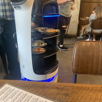 Layered - "Bella," the robot server - Coffee & Tea Near Me - McKinney, Texas
