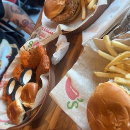 Crispy Chicken Sandwich Big Smasher Burger Triple Dipper Dip Trio