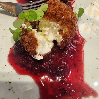 Sisters - Thats my jam (deep fried Goat cheese) inside, so creamy. - Breakfast & Brunch Near Me - Traverse City, Michigan Sisters - Thats my jam (deep fried Goat cheese) inside, so creamy. - Breakfast & Brunch Near Me - Traverse City, Michigan
