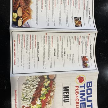 Bout Time Pub & Grub - Menu - Sports Bars Near Me - Arvada, Colorado