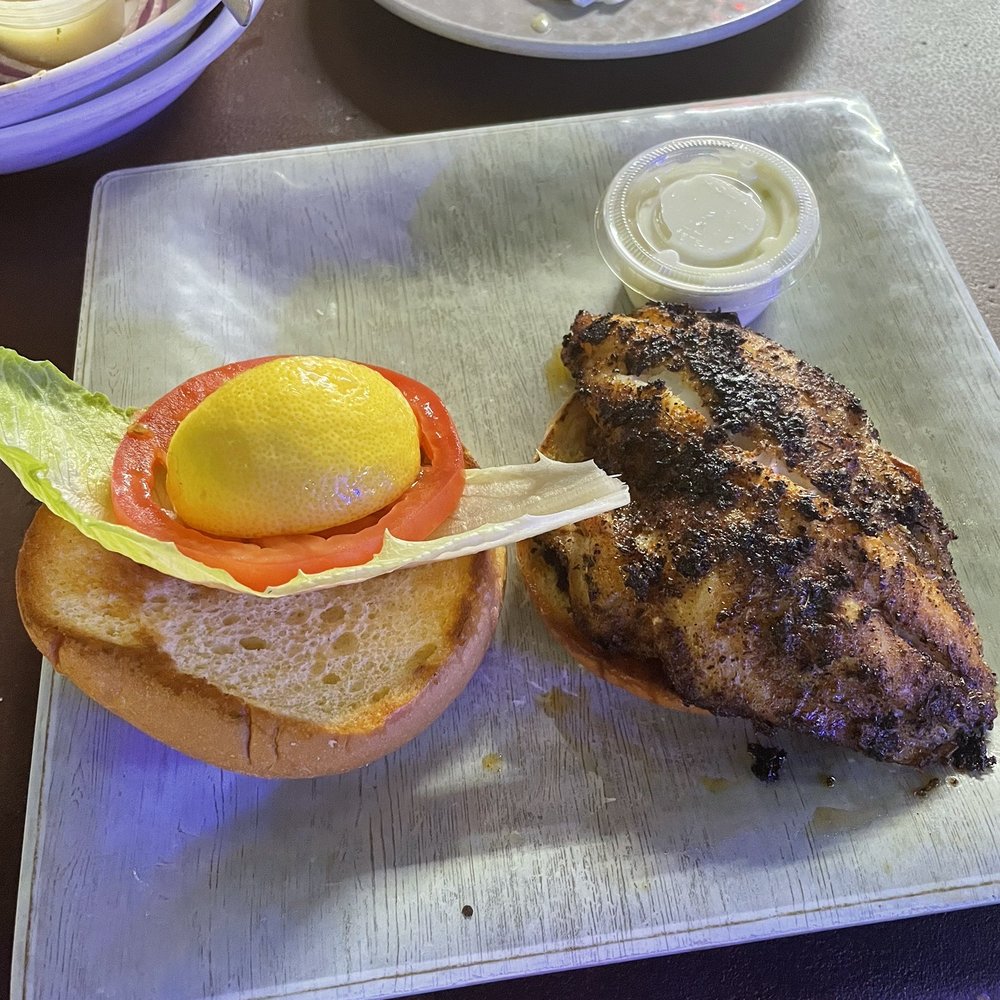Sam's Beach Bar - Grouper Sam-wich - Seafood Near Me - Hudson, Florida Sam's Beach Bar - Grouper Sam-wich - Seafood Near Me - Hudson, Florida
