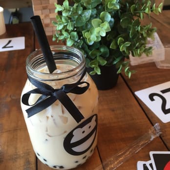 Mini Monster Cafe - Jasmine milk tea with boba - Ice Cream & Frozen Yogurt Near Me - Long Beach, California Mini Monster Cafe - Jasmine milk tea with boba - Ice Cream & Frozen Yogurt Near Me - Long Beach, California