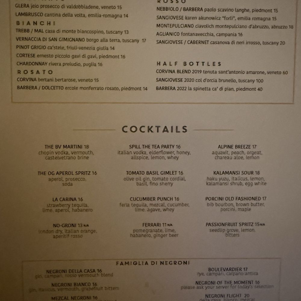 Bar Volpe - Italian Near Me - Boston, Massachusetts