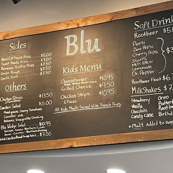 Blu Burgers & Brew - Side/drink/kid menu - American Near Me - Mukilteo, Washington Blu Burgers & Brew - Side/drink/kid menu - American Near Me - Mukilteo, Washington