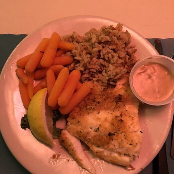 Bull N' Claw - "Senior" bakes haddock newberg with. Any carrots and wild rice - Seafood Near Me - Wells, Maine Bull N' Claw - "Senior" bakes haddock newberg with. Any carrots and wild rice - Seafood Near Me - Wells, Maine