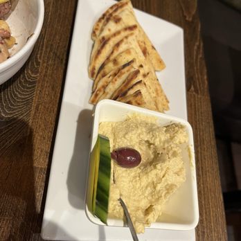 Nick’s Bistro - Cucumber Hummus with Pita - Greek Near Me - Forest Hills, New York Nick’s Bistro - Cucumber Hummus with Pita - Greek Near Me - Forest Hills, New York