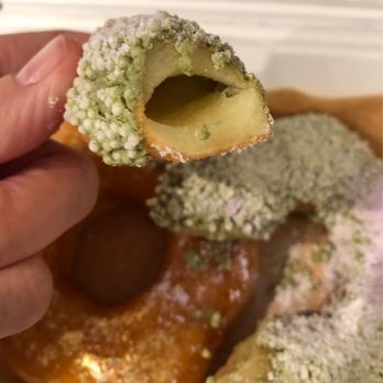 AlimamaTea - Inside the Matcha Mochi Donut - Desserts Near Me - New York, New York