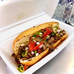 Texas Fire - Texas Philly Cheesesteak w/ Pico and served w/ chips