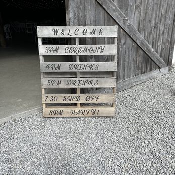 The Buckeye Barn - Welcoming sign. - Venues & Event Spaces Near Me - Piqua, Ohio The Buckeye Barn - Welcoming sign. - Venues & Event Spaces Near Me - Piqua, Ohio