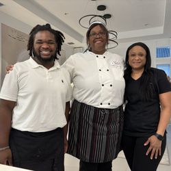 Sweet Monáe Personal Chef Services - The team helping to serve and cook our Passover dinner