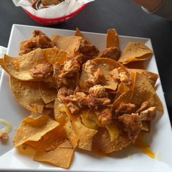 Blacked chicken nachos.