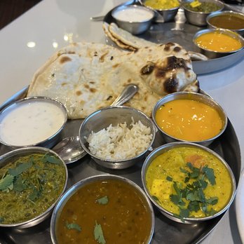 The India Garden Restaurant - Vegetarian Thali. Good way to sample many items. - Indian Near Me - Mishawaka, Indiana