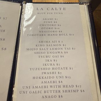 Amaterasu Sushi - menu - Sushi Bars Near Me - Honolulu, Hawaii Amaterasu Sushi - menu - Sushi Bars Near Me - Honolulu, Hawaii