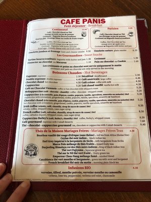 Menu photo 4 Café Panis Paris, 75 Menu photo 4 Café Panis Paris, 75