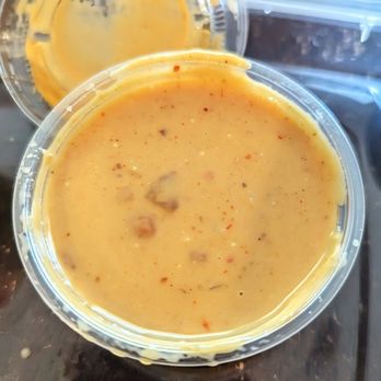 Spoon & Fork Kitchen - Close Up of the Peanut Sauce - Thai Near Me - Austin, Texas
