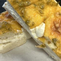 East Coast Bagel - Jalapeño and cheddar bagel with cream cheese