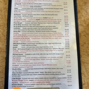 Parker's Restaurant - Menu 4 - American Near Me - Drummond, Montana Parker's Restaurant - Menu 4 - American Near Me - Drummond, Montana