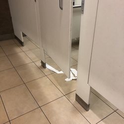 Premium Outlets - Not clean and dirty, dirty women's bathrooms near Food Court. Awful!  Clogged toilets too.