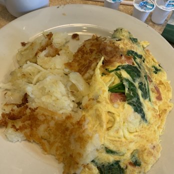 Lux Cafe - The Spartan omelette-spinach, tomatoes, and feta. - Diners Near Me - Goshen, Indiana
