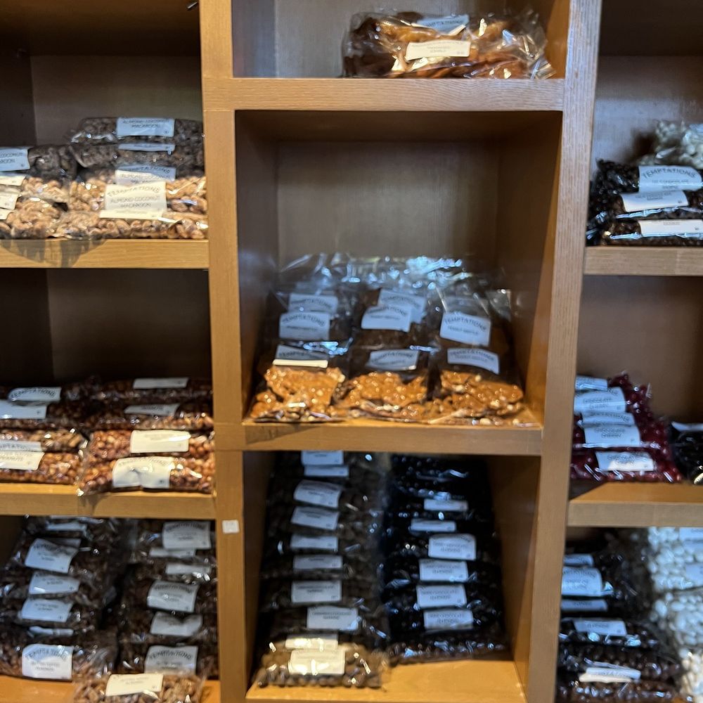 Temptations Chocolate Cafe - Chocolate covered nuts - Coffee & Tea Near Me - Valencia, California Temptations Chocolate Cafe - Chocolate covered nuts - Coffee & Tea Near Me - Valencia, California