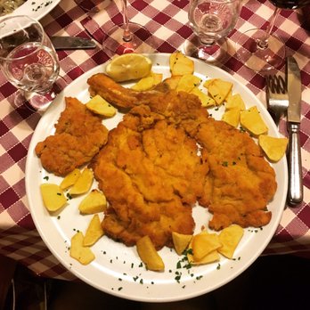 La Piola - Milanese veal breaded cutle! So good. - Trattorie Near Me - Milan, Michigan La Piola - Milanese veal breaded cutle! So good. - Trattorie Near Me - Milan, Michigan