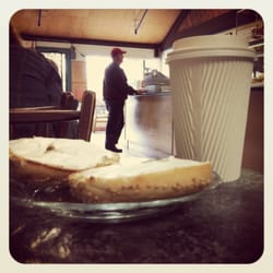 Bagel and white mocha
