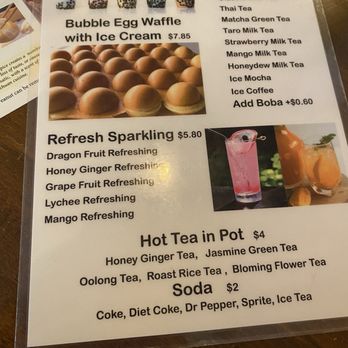 Trendy Dumpling - drink and dessert menu - Noodles Near Me - Houston, Texas