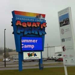 Orangeburg County YMCA - The sign for the YMCA Aquatic Park and Fitness Center