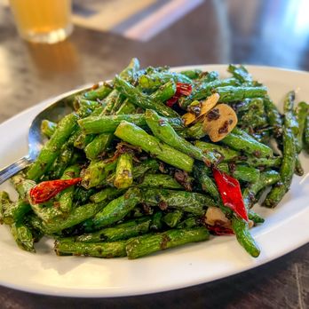 Meizhou Dongpo - Wok-Fried String Beans (干煸四季豆) - Szechuan Near Me - Irvine, California