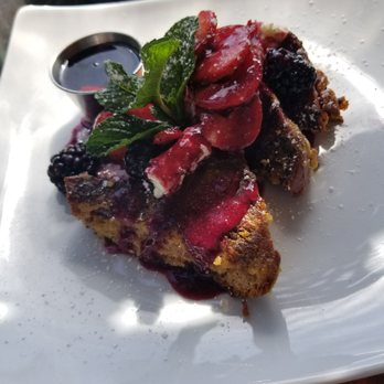 Fig Tree Cafe - Berry Sweet French Toast (on gluten free cinnamon raisin bread) - Breakfast & Brunch Near Me - San Diego, California