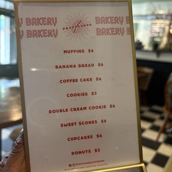 Propaganda Coffee - Pastry Menu -- Friday, 13 June 2025 - Vegan Near Me - Lakewood, Ohio Propaganda Coffee - Pastry Menu -- Friday, 13 June 2025 - Vegan Near Me - Lakewood, Ohio
