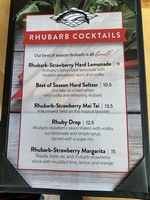 Menu photo 1 Anthony's HomePort Des Moines, WA