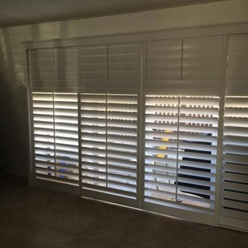 G&S Shutter Designs - Double Sliding Door with nice trimming. Brackets are enclosed for a SWEET presentation! - Shades & Blinds Near Me G&S Shutter Designs - Double Sliding Door with nice trimming. Brackets are enclosed for a SWEET presentation! - Shades & Blinds Near Me