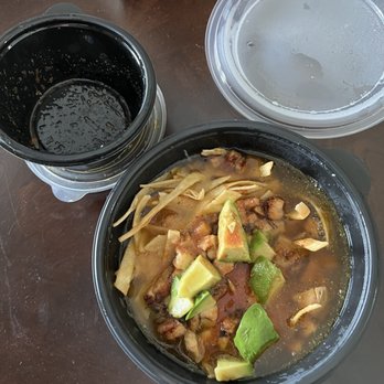 Azteca D' Oro Mexican Restaurant Winter Haven - Sopa Azteca with the broth added- amazing flavor and freshness! - Mexican Near Me - Winter Haven, Florida