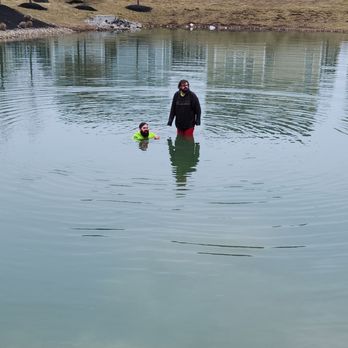 Waldo's Towing & Recovery - 22 Degrees didn't stop our guys from jumping in the pond to retrieve a car! - Towing Near Me Waldo's Towing & Recovery - 22 Degrees didn't stop our guys from jumping in the pond to retrieve a car! - Towing Near Me