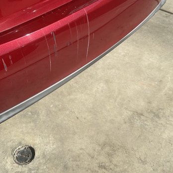 Andrew's Bumper Repair - Before, with deep scratches - Body Shops Near Me Andrew's Bumper Repair - Before, with deep scratches - Body Shops Near Me