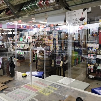Universal Discount Package Stores - Plexiglass in front of the register to keep employees and customers safe - Beer, Wine & Spirits Near Me - Norwich, Connecticut