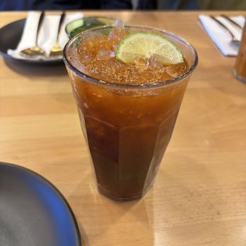 Manaao - Manaao "Thai Iced Tea" Cha Manaao (nothing special, just Thai lemon iced tea) - Thai Near Me - Tustin, California