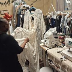 Alterations By Elizabeth - Preparing a bridal dress
bustle.