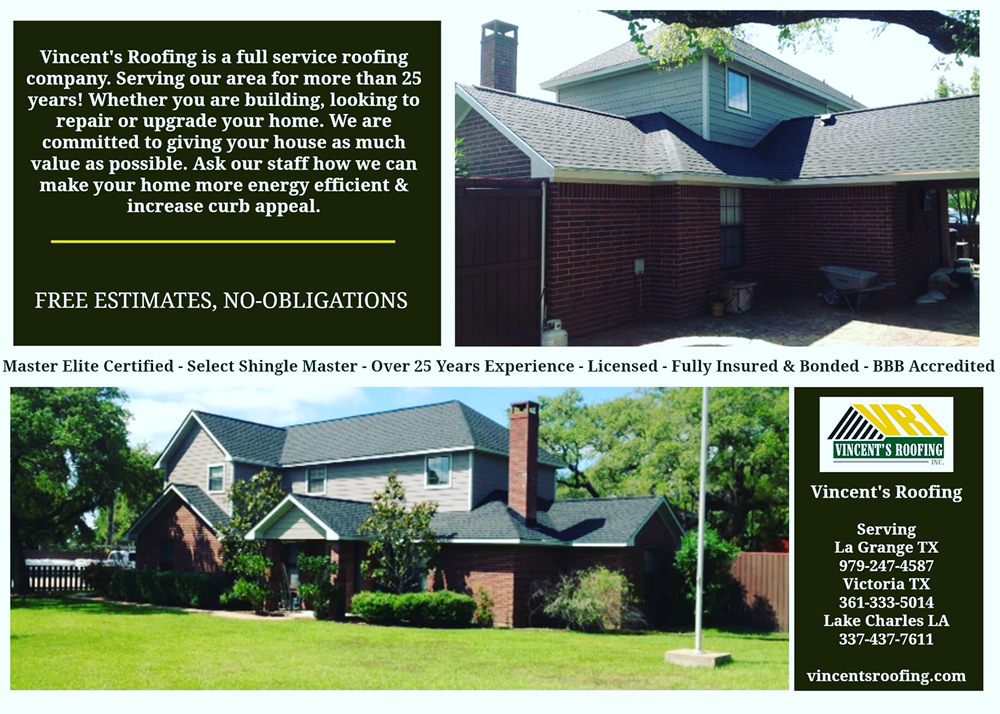 Slide of Vincent's Roofing